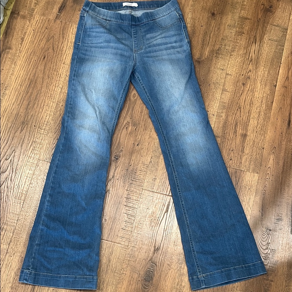 Cello Dark Blue Flare Jeans